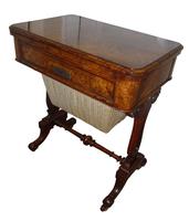Fine 19th Century Burr Walnut Games / Work Table 1870 (2 of 5) Fine 19th Century Burr Walnut Games / Work Table 1870 (2 of 5)
