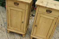 Quality Pair of Old Stripped Pine Bedside Cabinets (3 of 9) Quality Pair of Old Stripped Pine Bedside Cabinets (3 of 9)