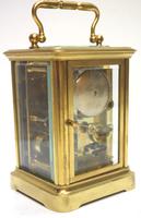 Good Antique French 8-day Carriage Clock Bevelled Case with Bell Alarm Feature (8 of 13) Good Antique French 8-day Carriage Clock Bevelled Case with Bell Alarm Feature (8 of 13)