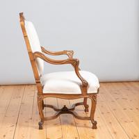 Pair of Large French Walnut & Parcel-Gilt Armchairs (7 of 10) Pair of Large French Walnut & Parcel-Gilt Armchairs (7 of 10)