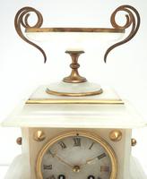 Fine French 8-Day Mantel Clock Alabaster Clock with Ormolu Mounts Striking A Bell (10 of 10) Fine French 8-Day Mantel Clock Alabaster Clock with Ormolu Mounts Striking A Bell (10 of 10)