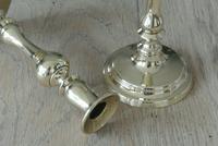 Pair of Victorian Brass Candlesticks c.1850-70 with Pushers 8.75" (3 of 5) Pair of Victorian Brass Candlesticks c.1850-70 with Pushers 8.75" (3 of 5)