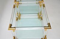 1970’s Pair of Vintage Acrylic & Glass Side Tables (6 of 11) 1970’s Pair of Vintage Acrylic & Glass Side Tables (6 of 11)