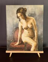 Mid Century Signed Oil on Canvas Female Nude (4 of 6) Mid Century Signed Oil on Canvas Female Nude (4 of 6)