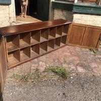Antique Tabletop / Wall Mounting Pigeonhole Cabinet 1920s