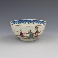 First Period Worcester Porcelain Boy In The Window Slop Bowl (3 of 8) First Period Worcester Porcelain Boy In The Window Slop Bowl (3 of 8)