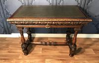 Victorian Carved Oak Library Table (7 of 25) Victorian Carved Oak Library Table (7 of 25)