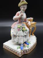 Late 19th Century Meissen Figure of a Seated Young Lady (3 of 6) Late 19th Century Meissen Figure of a Seated Young Lady (3 of 6)