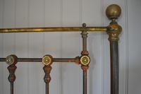 Footless Antique Victorian Brass & Iron King Size 5ft Bed (2 of 9) Footless Antique Victorian Brass & Iron King Size 5ft Bed (2 of 9)
