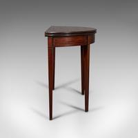 Antique Folding Tea Table, English, Mahogany, Side, Demi Lune, Georgian c.1800 (4 of 12) Antique Folding Tea Table, English, Mahogany, Side, Demi Lune, Georgian c.1800 (4 of 12)