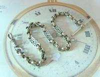 Antique Pocket Watch Chain 1890s Victorian Large Silver Nickel Fancy Link Albert (2 of 12) Antique Pocket Watch Chain 1890s Victorian Large Silver Nickel Fancy Link Albert (2 of 12)