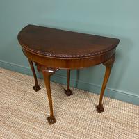 Stunning Edwardian Walnut Antique Card Table / Side Table (3 of 8) Stunning Edwardian Walnut Antique Card Table / Side Table (3 of 8)