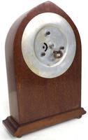 Solid Mahogany Lancet Cased Timepiece Clock with Satinwood Inlaid Decoration (6 of 9) Solid Mahogany Lancet Cased Timepiece Clock with Satinwood Inlaid Decoration (6 of 9)