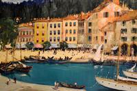 Italian lake scene oil painting by Godwin Bennett (3 of 8) Italian lake scene oil painting by Godwin Bennett (3 of 8)