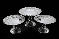 Magnificent Antique Set of Three Solid Sterling Silver Comport / Tazza Suites with Fine Chased Engravings - Martin Hall & Co 1890 (3 of 24) Magnificent Antique Set of Three Solid Sterling Silver Comport / Tazza Suites with Fine Chased Engravings - Martin Hall & Co 1890 (3 of 24)