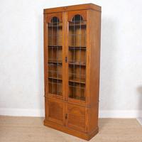 Oak Leaded Glazed Bookcase Arts & Crafts (7 of 10) Oak Leaded Glazed Bookcase Arts & Crafts (7 of 10)