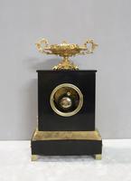 French Rococo Style Black Slate and Bronze Gilt Mantel Clock by Japy Freres (8 of 9) French Rococo Style Black Slate and Bronze Gilt Mantel Clock by Japy Freres (8 of 9)