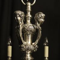 French Silver Gilded Cherub 8 Light Antique Chandelier (7 of 10) French Silver Gilded Cherub 8 Light Antique Chandelier (7 of 10)