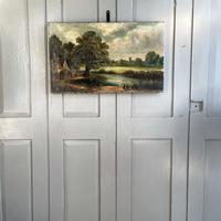 Antique English River Landscape Oil Painting After Constable Signed R Watts 1843 (10 of 10) Antique English River Landscape Oil Painting After Constable Signed R Watts 1843 (10 of 10)