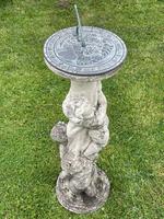 Large' Victorian Style' 3 Cherubs Stone Sundial Fairy Brass Top Timepiece (29 of 29) Large' Victorian Style' 3 Cherubs Stone Sundial Fairy Brass Top Timepiece (29 of 29)