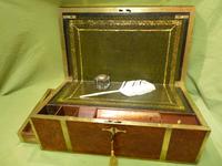 Exceptional FULLY Brass Bound Amboyna Writing Box c.1850 (2 of 15) Exceptional FULLY Brass Bound Amboyna Writing Box c.1850 (2 of 15)