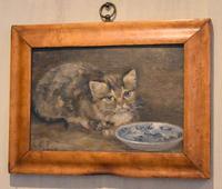 Charming Oil Painting of a Cat (2 of 7) Charming Oil Painting of a Cat (2 of 7)