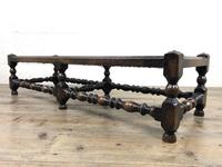 Early 20th Century Turned Oak Footstool with Cane Top (2 of 12) Early 20th Century Turned Oak Footstool with Cane Top (2 of 12)