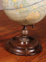 English Globe With Its Wooden Base - Early 20th Century (2 of 7) English Globe With Its Wooden Base - Early 20th Century (2 of 7)