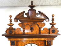 Rare Impressive Antique Burr Walnut 8-Day Twin Weight Striking Vienna Regulator Wall Clock by Gustav Becker (8 of 13) Rare Impressive Antique Burr Walnut 8-Day Twin Weight Striking Vienna Regulator Wall Clock by Gustav Becker (8 of 13)