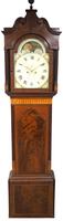19th Century English Longcase Clock in Mahogany Painted Moon Roller Dial 8-Day Signed Martin Clayton (5 of 5) 19th Century English Longcase Clock in Mahogany Painted Moon Roller Dial 8-Day Signed Martin Clayton (5 of 5)