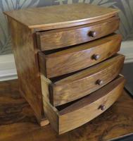 Burr Walnut Miniature Chest of Drawers 20th Century (2 of 6) Burr Walnut Miniature Chest of Drawers 20th Century (2 of 6)