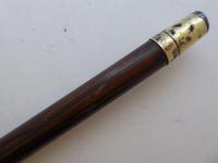 Walking Stick Cane Silver Collar Rosewood Shaft Tortoise Shell Handle (3 of 10) Walking Stick Cane Silver Collar Rosewood Shaft Tortoise Shell Handle (3 of 10)
