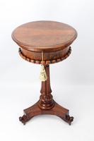 Antique William IV Rosewood Work Table / Lamp Table