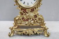 French Rococo Style Brass & Gilt Mantel Clock by Japy Freres (4 of 10) French Rococo Style Brass & Gilt Mantel Clock by Japy Freres (4 of 10)