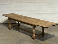 Nice Large Bleached Oak Farmhouse Dining Table With Extensions (35 of 35) Nice Large Bleached Oak Farmhouse Dining Table With Extensions (35 of 35)