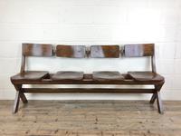 Antique Victorian Elm Four Seater Bench (4 of 12) Antique Victorian Elm Four Seater Bench (4 of 12)
