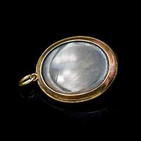 Antique Blue Enamel Opal and Diamond Star 15ct Gold Oval Locket Pendant (9 of 11) Antique Blue Enamel Opal and Diamond Star 15ct Gold Oval Locket Pendant (9 of 11)