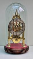A Small Victorian Skeleton Clock