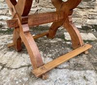 Antique Swedish Pine X-frame Trestle Table (14 of 21) Antique Swedish Pine X-frame Trestle Table (14 of 21)