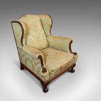 Antique Wing-Back Armchair, English, Lounge, Fireside, Seat, Edwardian c.1910 (8 of 12) Antique Wing-Back Armchair, English, Lounge, Fireside, Seat, Edwardian c.1910 (8 of 12)