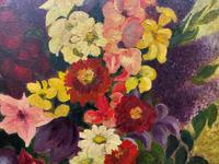 Large 19th Century French Farmhouse Impressionist Still Life Floral Oil Painting Signed (9 of 12) Large 19th Century French Farmhouse Impressionist Still Life Floral Oil Painting Signed (9 of 12)