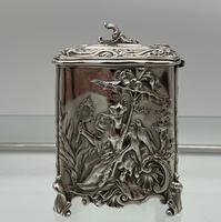 Antique Victorian Sterling Silver Tea Caddy London 1894 George Fox (12 of 12) Antique Victorian Sterling Silver Tea Caddy London 1894 George Fox (12 of 12)