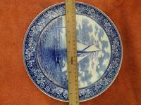 1901 Wedgwood Etruria Queensware "The Intrepid" Boat Plate (7 of 10) 1901 Wedgwood Etruria Queensware "The Intrepid" Boat Plate (7 of 10)