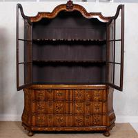 Dutch Bombe Bookcase Vitrine Display Cabinet on Chest Glazed (17 of 17) Dutch Bombe Bookcase Vitrine Display Cabinet on Chest Glazed (17 of 17)