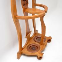 Antique Art Nouveau Light Oak Hall Stand (5 of 8) Antique Art Nouveau Light Oak Hall Stand (5 of 8)