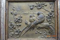 Early 20th Century Cold Cast Bronze Plaque of Two Lovebirds (3 of 5) Early 20th Century Cold Cast Bronze Plaque of Two Lovebirds (3 of 5)