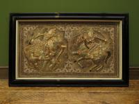 Framed Vintage Balinese Embroidered Tapestry of Two Gentlemen Warriors (5 of 12) Framed Vintage Balinese Embroidered Tapestry of Two Gentlemen Warriors (5 of 12)