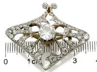 4.21ct Diamond & 18ct Yellow Gold Pendant / Brooch - Antique French c.1900 (12 of 16) 4.21ct Diamond & 18ct Yellow Gold Pendant / Brooch - Antique French c.1900 (12 of 16)