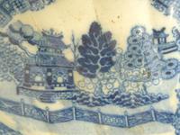 Fine Early 19th Century Pearlware Blue & White Pickle Dish- Impressed " W&B " (5 of 8) Fine Early 19th Century Pearlware Blue & White Pickle Dish- Impressed " W&B " (5 of 8)
