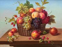Original Vintage Still Life of Fruit & Flowers - 'Tom Caspers' 20thc British (12 of 12) Original Vintage Still Life of Fruit & Flowers - 'Tom Caspers' 20thc British (12 of 12)